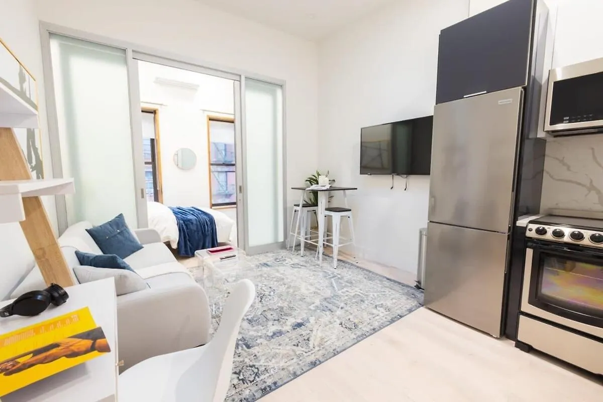 317-4A New Modern 1Br W&D Walk To Central Park ニューヨーク